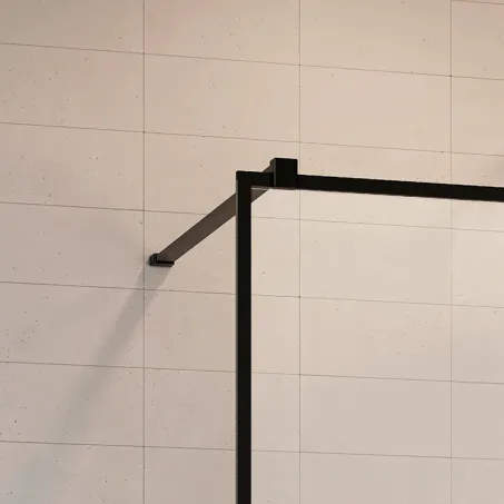 Modo New Black II Factory Walk-in fekete zuhanyfal 75 átlátszó