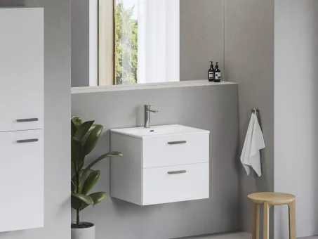 Chrome Slim 60 kerámiamosdó, fehér, furattal