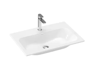 Chrome Slim 70 kerámiamosdó, fehér, furattal