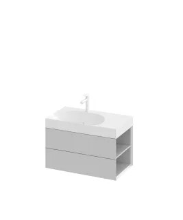 SD Lite 80 J fürdőszobai szekrény mosdó alá Smoke Grey