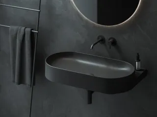 Yard 80 kerámiamosdó matt fekete, túlfolyó furat nélkül