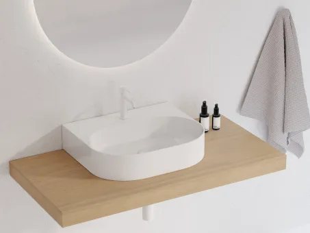 Ceramic Slim Wall O 55 N kerámiamosdó fehér