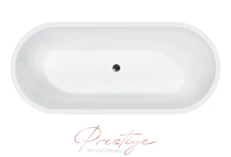 Romantika szabadon álló akril kád 170x75 fehér előlappal