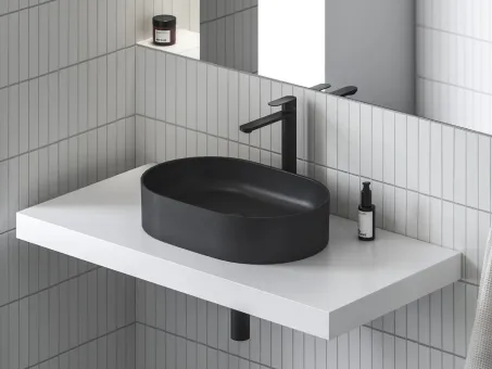 Chrome II mosdócsaptelep 300 mm lefolyó nélkül CR II 015.20BL, fekete