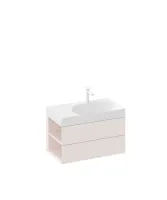 SD Lite 80 B fürdőszobai szekrény mosdó alá Alabaster Pink
