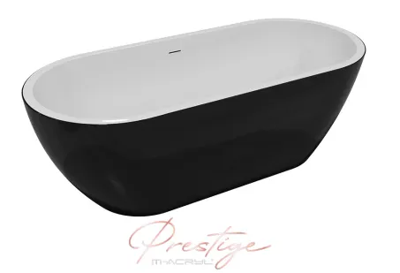 Romantika szabadon álló akril kád 170x75 fehér előlappal