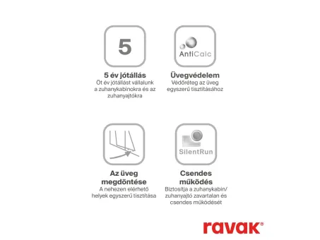 Sarok zuhanykabin egyedi méretben  BLRV2K+BLRV2K 87,5x87,5 cm, m.190 cm krómhatású+transparent