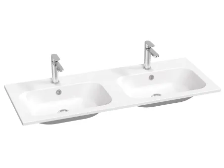 Chrome Slim 120 duplamosdó fehér, furattal
