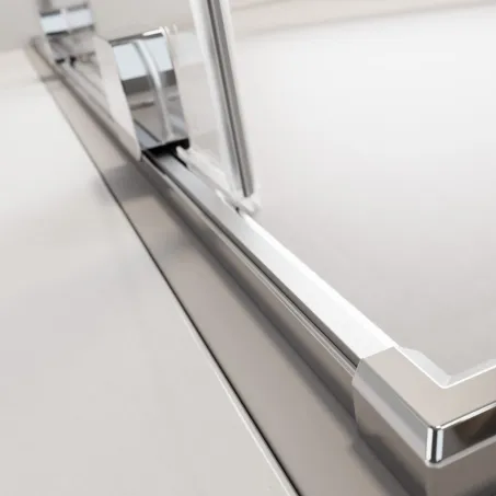 Furo Walk-in zuhanyfal 100 átlátszó jobbos