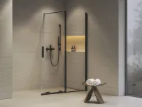 ROWI 140 zuhanykabin fekete+transparent