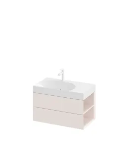 SD Lite 80 J fürdőszobai szekrény mosdó alá Alabaster Pink