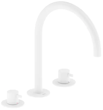 Espirit álló mosdócsaptelep, 3 furatos 270 mm leeresztő nélkül ES 018.10WV, White Velvet