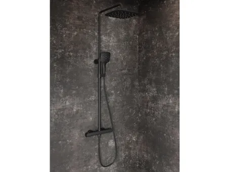 Flat termosztátos zuhanyoszlop szettel FL 091.20BL, fekete