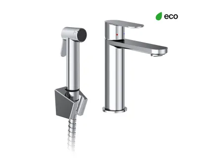 Chrome II álló mosdócsaptelep bidézuhannyal 175 mm, leeresztő nélkül CR II 112.00CR, króm