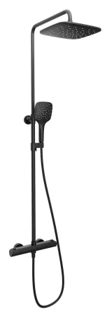 Flat termosztátos zuhanyoszlop szettel FL 091.20BL, fekete
