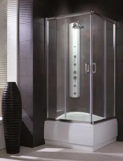 Premium Plus C1700 szögletes zuhanykabin 90x90 barna