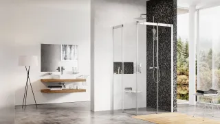 Matrix MSRV4-80x80 zuhanykabin szatén+transparent