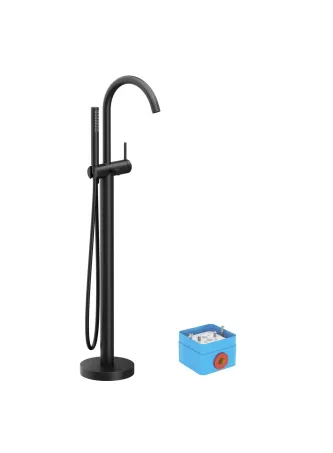 Padlón álló kádcsaptelep FM 082.20BL.RB07A, fekete (R-box nélkül)