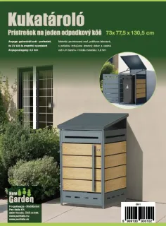 Zárható acél kukatároló-szimpla GB-1