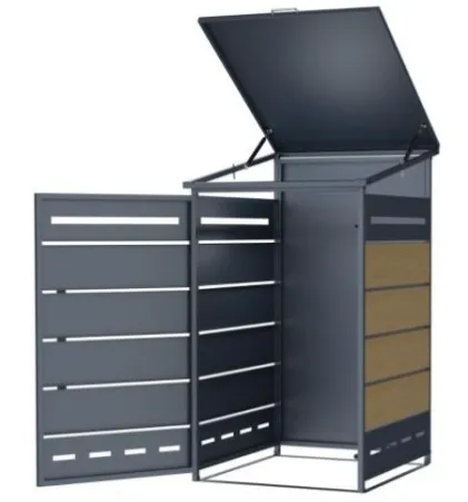 Zárható acél kukatároló-szimpla GB-1