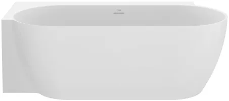 Freedom O Tec 170x77 akrilkád, fekete/fehér szabadonálló, fekete lefolyó