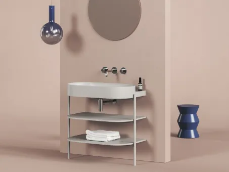 Yard 80 kerámiamosdó Smoke Grey, túlfolyó furat nélkül