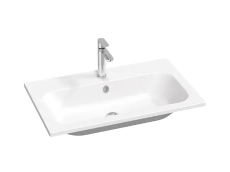 Chrome Slim 80 mosdó fehér, furattal