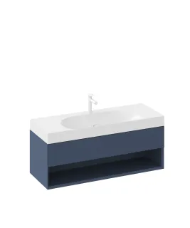 SD Lite 120 fürdőszobai szekrény mosdó alá Deepsea Blue
