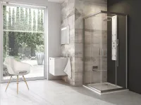 Blix BLRV2 80x80 zuhanykabin szatén+transparent
