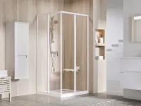 Supernova SRV2-75 195 S zuhanykabin fehér+transparent