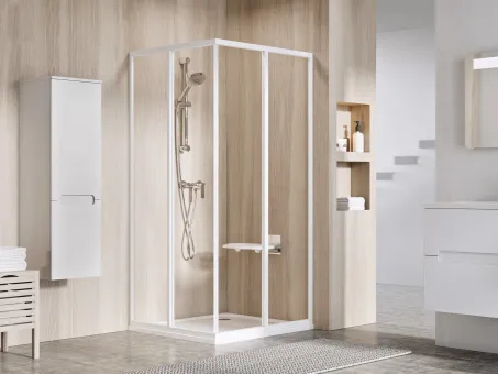 Supernova SRV2-75 195 S zuhanykabin fehér+transparent