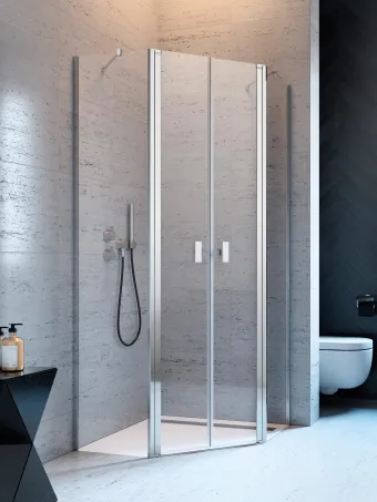 Nes PTD szögletes zuhanykabin 100x90 átlátszó