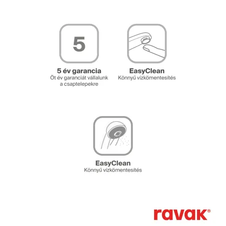 Chrome padlón álló csaptelep zuhanyszettel (R-box-szal), króm CR 080.00CR