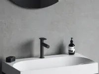 Spring mosdócsaptelep 190 mm, leeresztő nélkül, fekete SG 012.20BLM