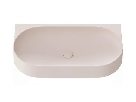 Yard 80 kerámiamosdó Alabaster Pink, túlfolyó furat nélkül