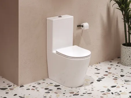 Elegant RimOff monoblokkos WC fehér
