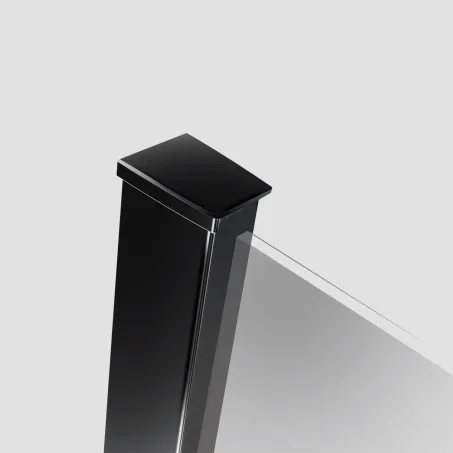 Modo New Black II Walk-in fekete zuhanyfal 70 átlátszó