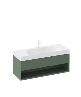 SD Lite 120 fürdőszobai szekrény mosdó alá Grey Green