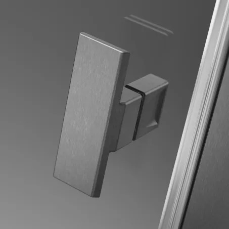 Nes Brushed GunMetal KDD I szögletes szálcsiszolt fegyvermetál zuhanykabin 90x90 átlátszó