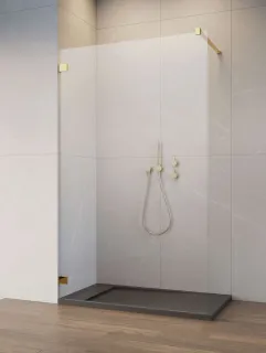 Essenza Pro Gold Walk-in arany zuhanyfal 50 átlátszó