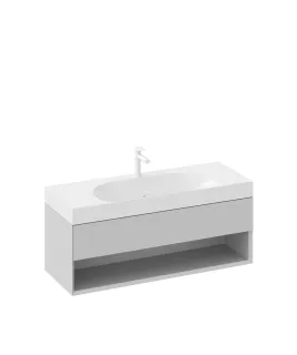 SD Lite 120 fürdőszobai szekrény mosdó alá Smoke Grey