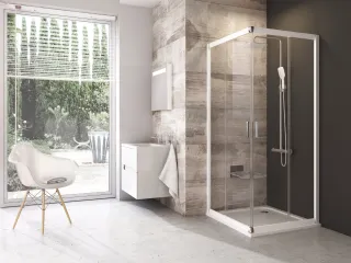 Blix BLRV2 90x90 zuhanykabin fehér+transparent