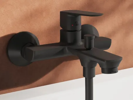 Life kádcsaptelep szett nélkül LF 022.20BL, fekete