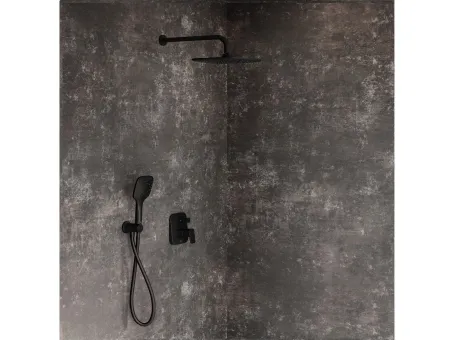 10° Free fekete falba süllyesztett csaptelep váltóval TD F 065.20BL, fekete, R-boxhoz