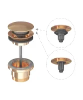 Mosdólefolyó ClickClack rendszerrel/fix Rose Gold Brushed