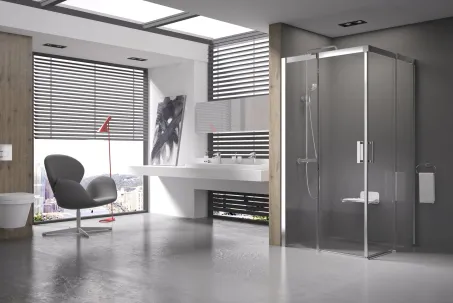 Matrix MSRV4-90x90 zuhanykabin krómhatású+transparent