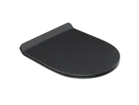 Vita WC slim ülőke, fekete