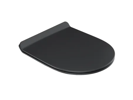 Vita WC slim ülőke, fekete