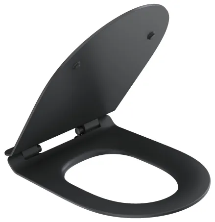 Vita WC slim ülőke, fekete