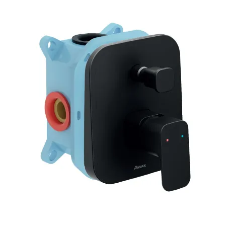 10° Free fekete falba süllyesztett csaptelep váltóval TD F 065.20BL, fekete, R-boxhoz